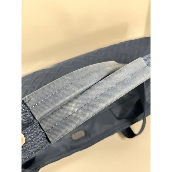 Lug Avion Navy Blue Convertible Tote Bag Quilted Overnighter Travel Glitter - Picture 2 of 14